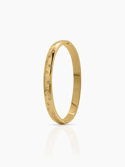 Corissa Diamond 18K Gold Plated Women's Band Bracelet Gold