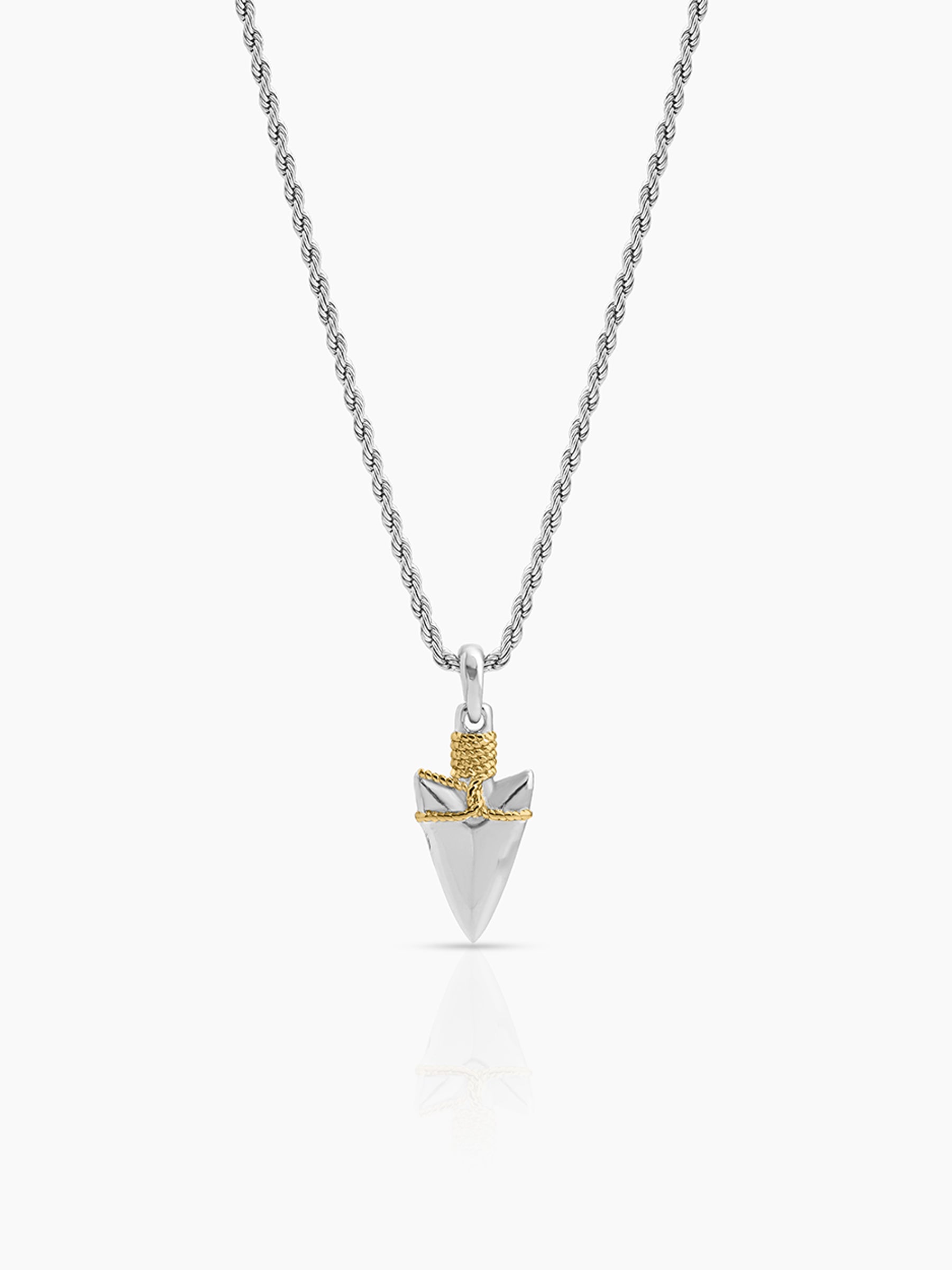 Corven Dagger Silver - 18K Gold Plated-Men’s Chain Pendant Silver - Gold