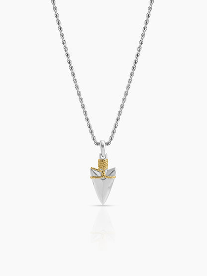 Corven Dagger Silver - 18K Gold Plated-Men’s Chain Pendant Silver - Gold