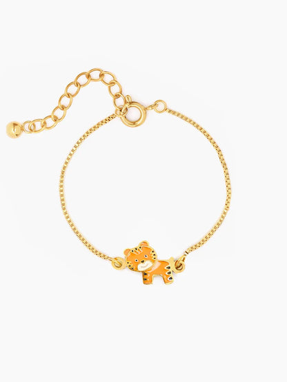 Cub Charm 18K Gold Plated Kid's Bracelet Gold