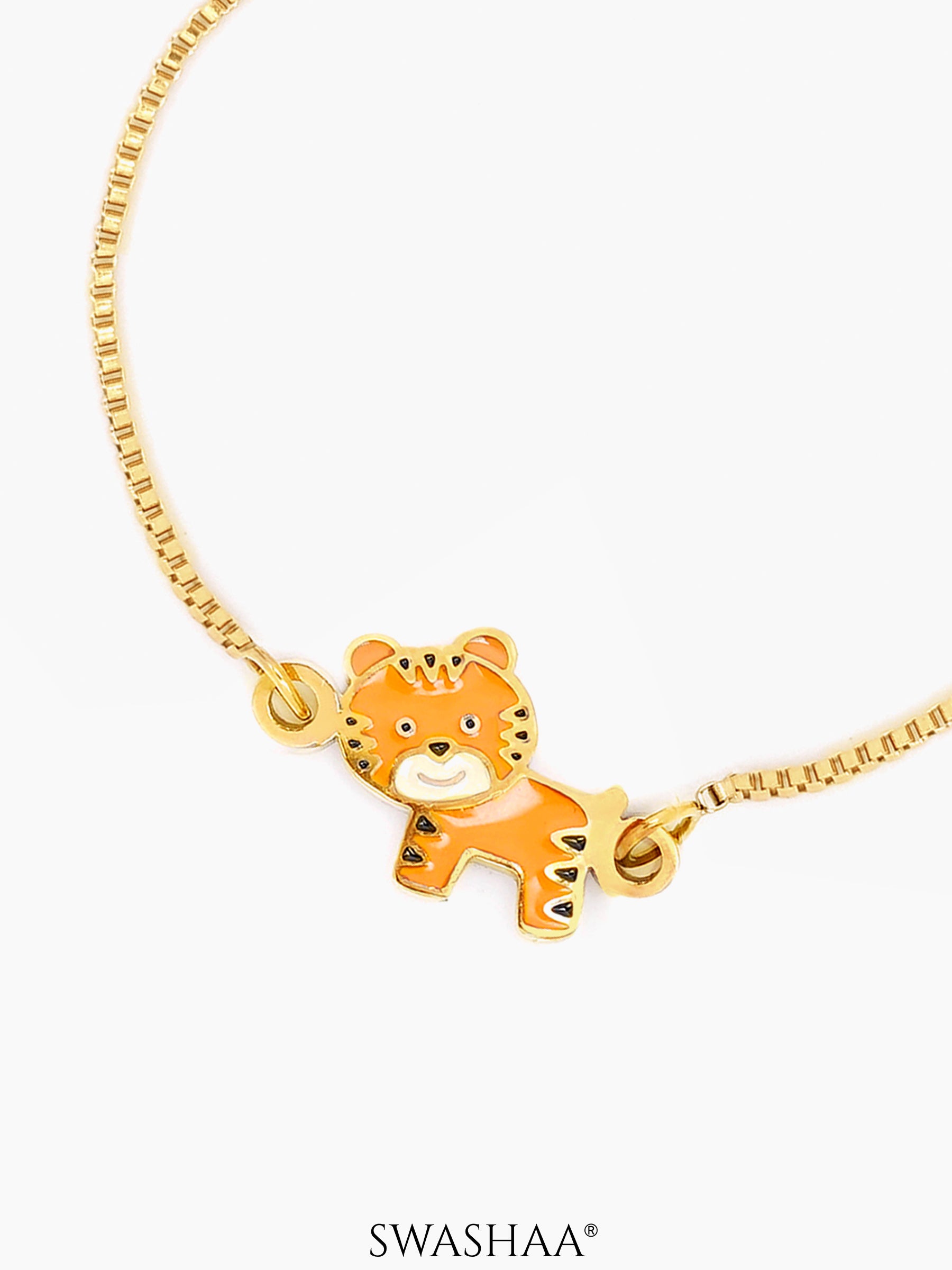 Cub Charm 18K Gold Plated Kid's Bracelet