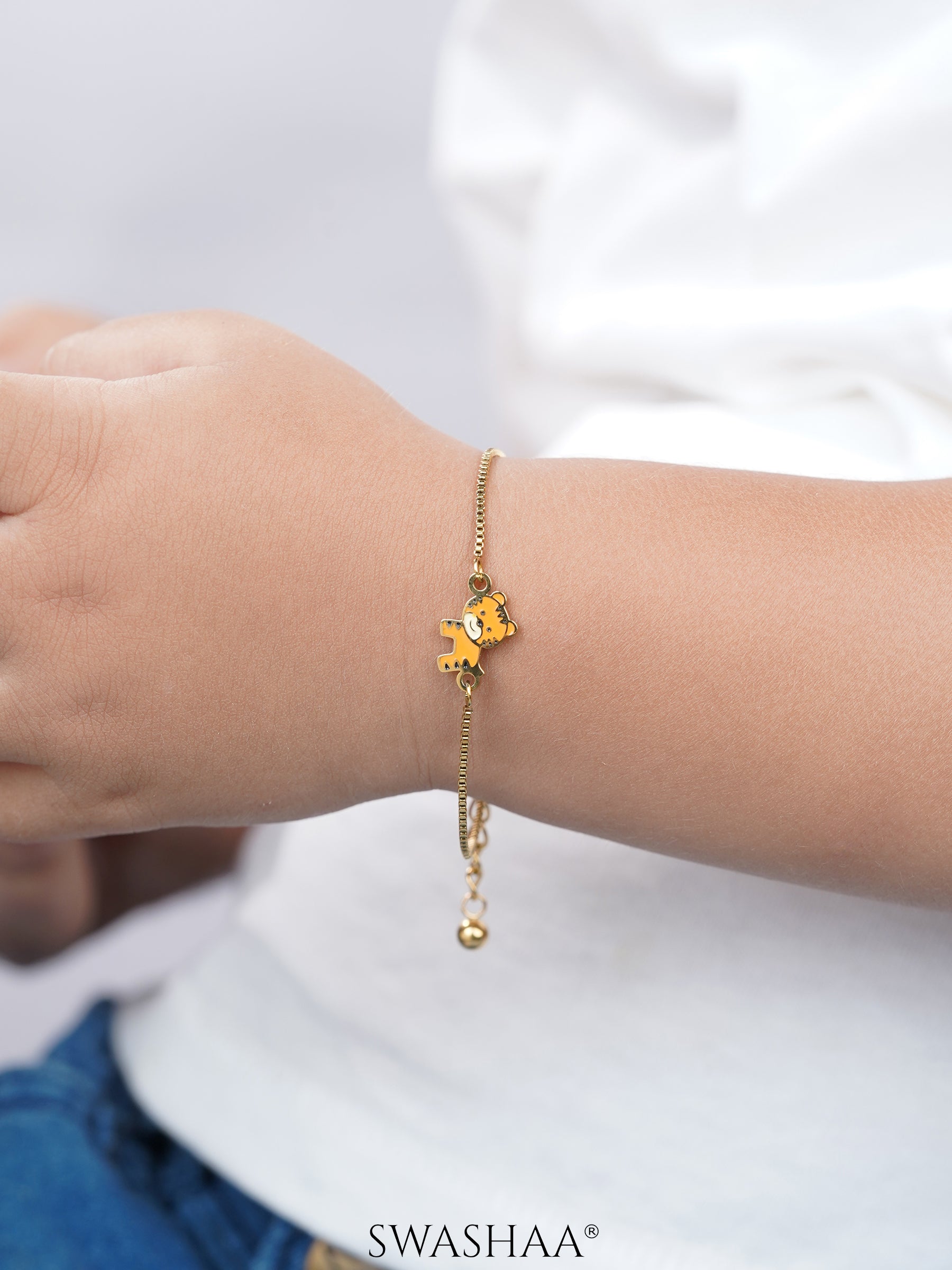 Cub Charm 18K Gold Plated Kid's Bracelet