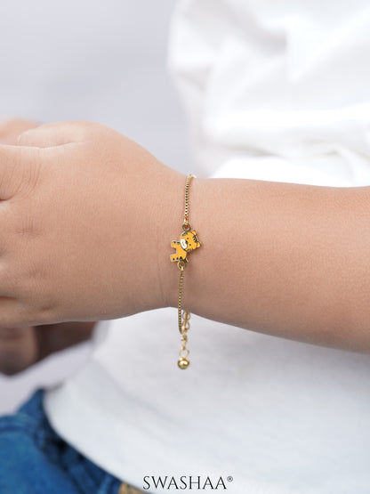 Cub Charm 18K Gold Plated Kid's Bracelet