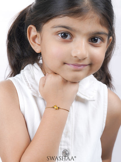 Cub Charm 18K Gold Plated Kid's Bracelet