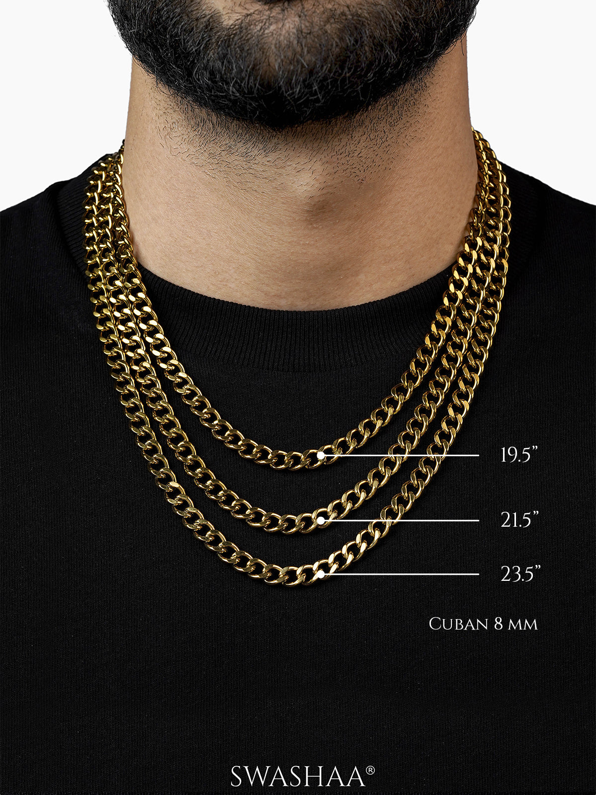 Cuban 8 MM Men's Chain