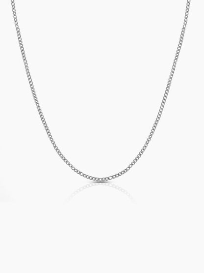 Cuban Chain Silver 2MM Kid's Chain Silver 2 MM