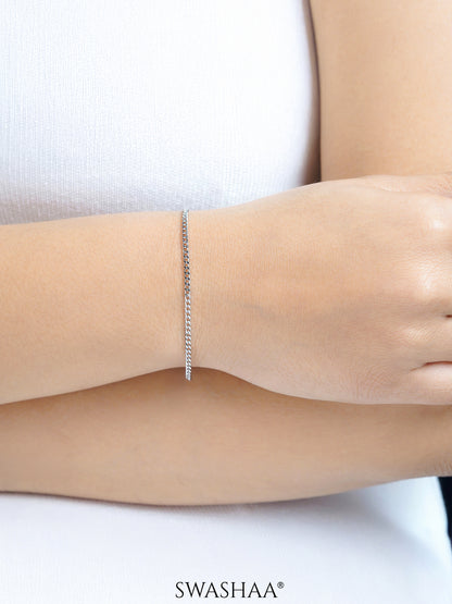 Cuban Chain 2MM Women's Bracelet