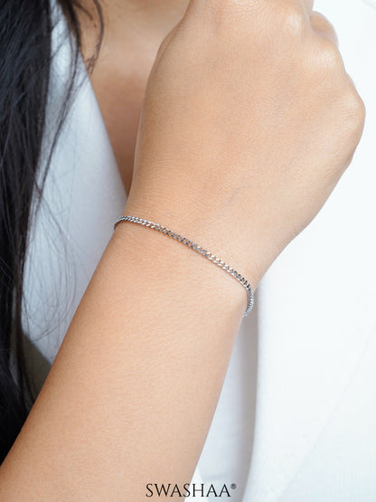 Cuban Chain 2MM Women's Bracelet