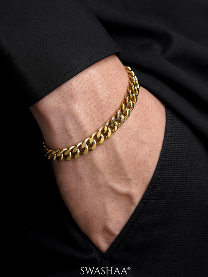 Cuban Chain 8 MM Men's Bracelet