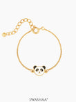 Cuddly Panda Charm 18K Gold Plated Kid's Bracelet