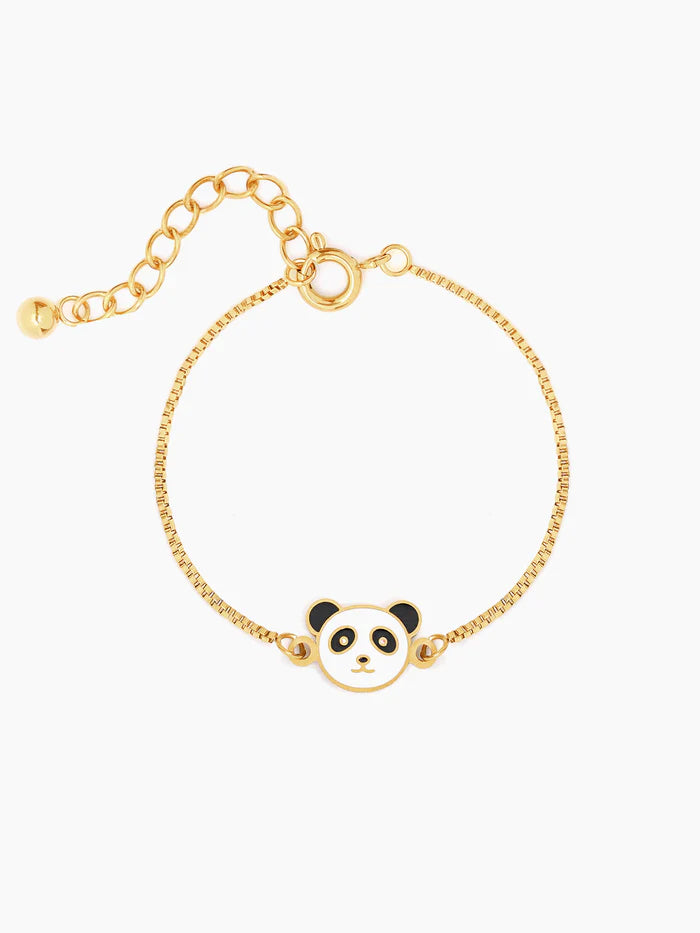 Cuddly Panda Charm 18K Gold Plated Kid's Bracelet Gold