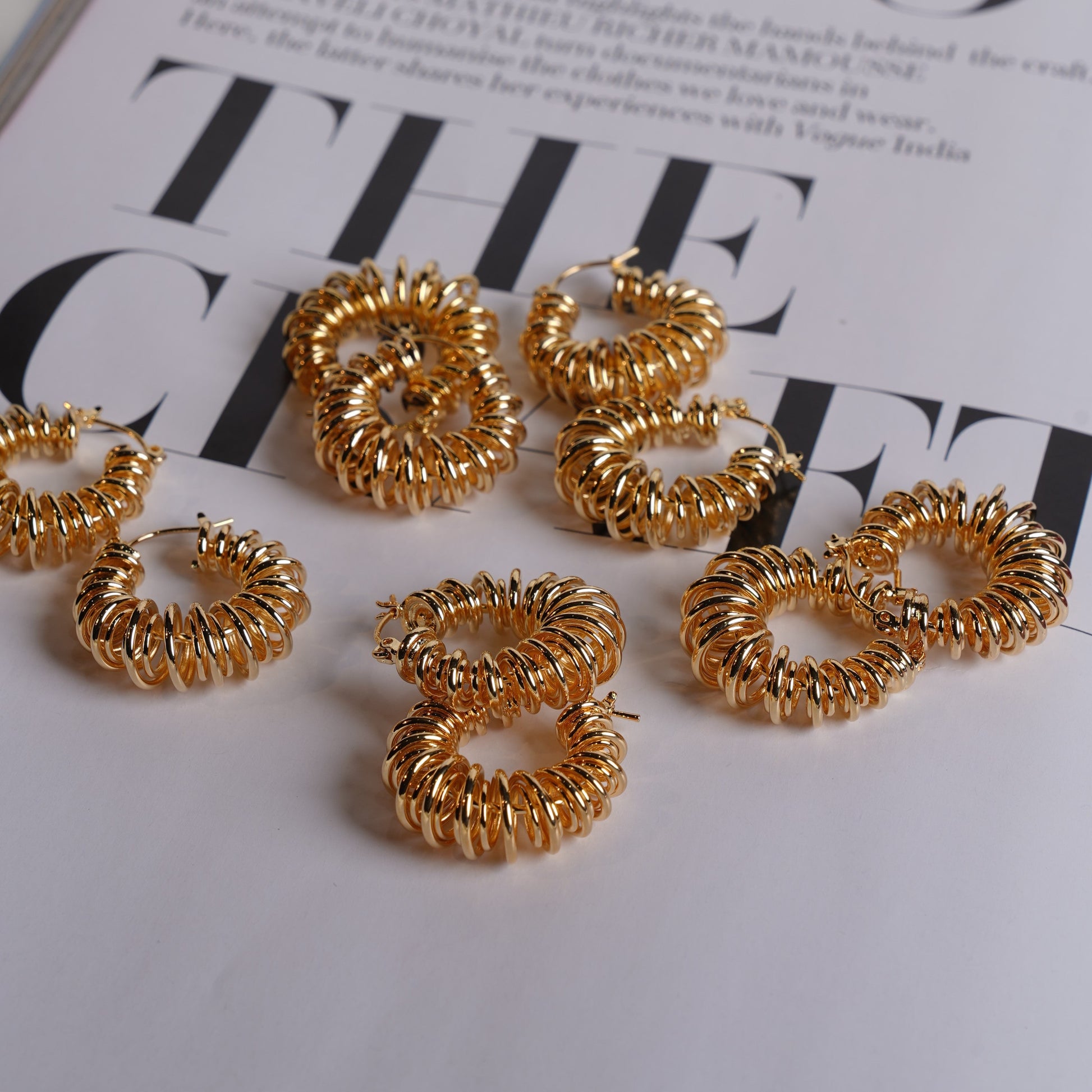 Fedella Hoop 18K Gold Plated Earrings