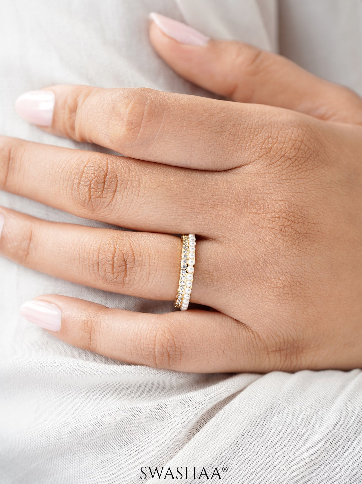 Daarsha 14K Gold Plated Ring