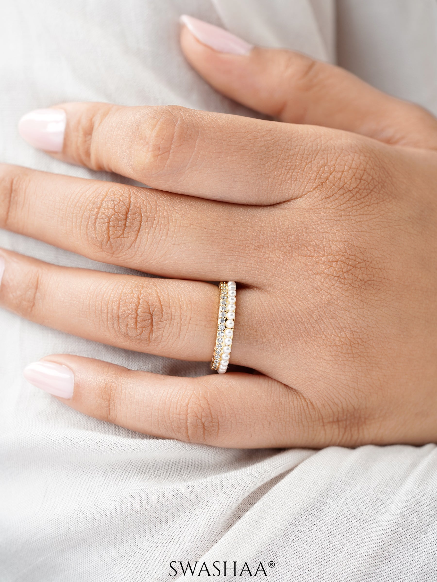Daarsha 14K Gold Plated Ring