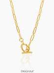 Daina Toggle Clasp 18K Gold Plated Necklace