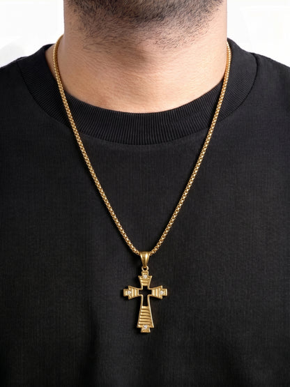 Darev Cross Men's Chain Pendant