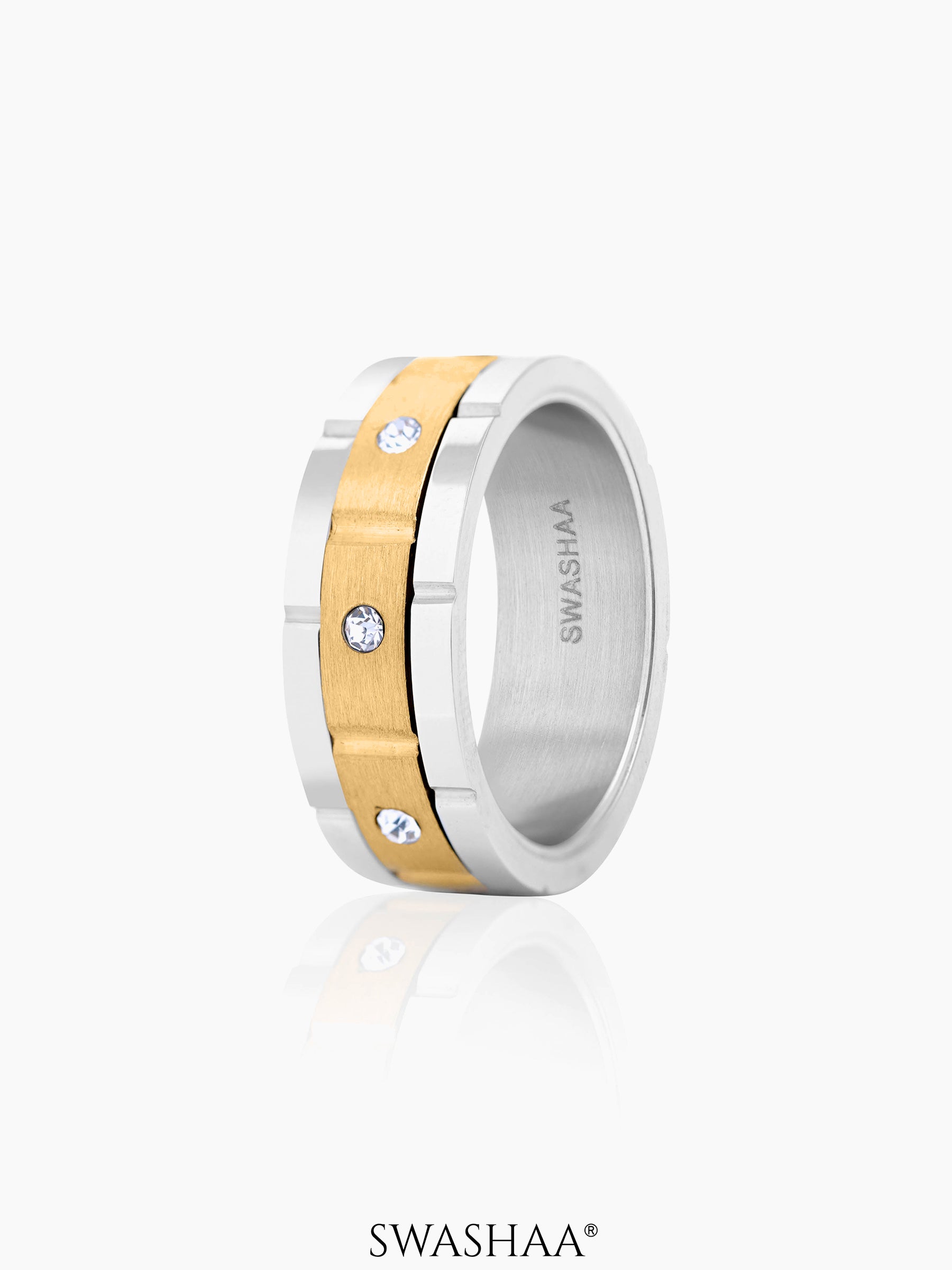 Daris Men's Ring 18K Gold-Silver