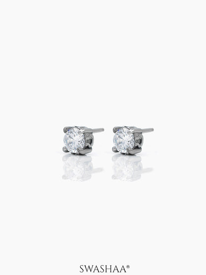 Dax Solitaire Men's Stud Earrings