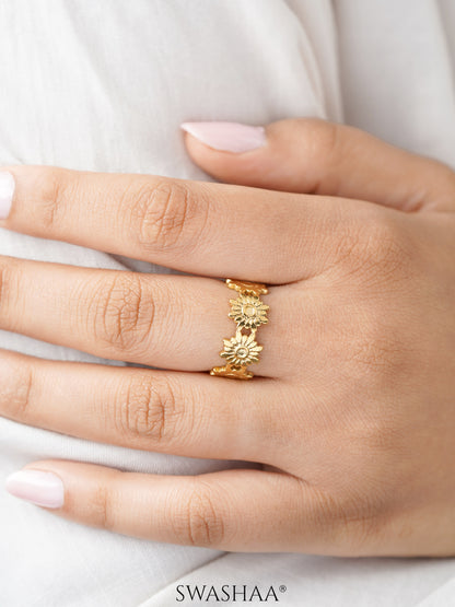 Debra 18K Gold Plated Ring