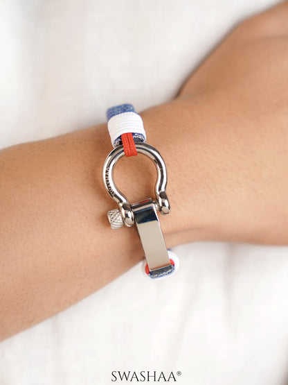 Denim Nautical Men's Rope Bracelet