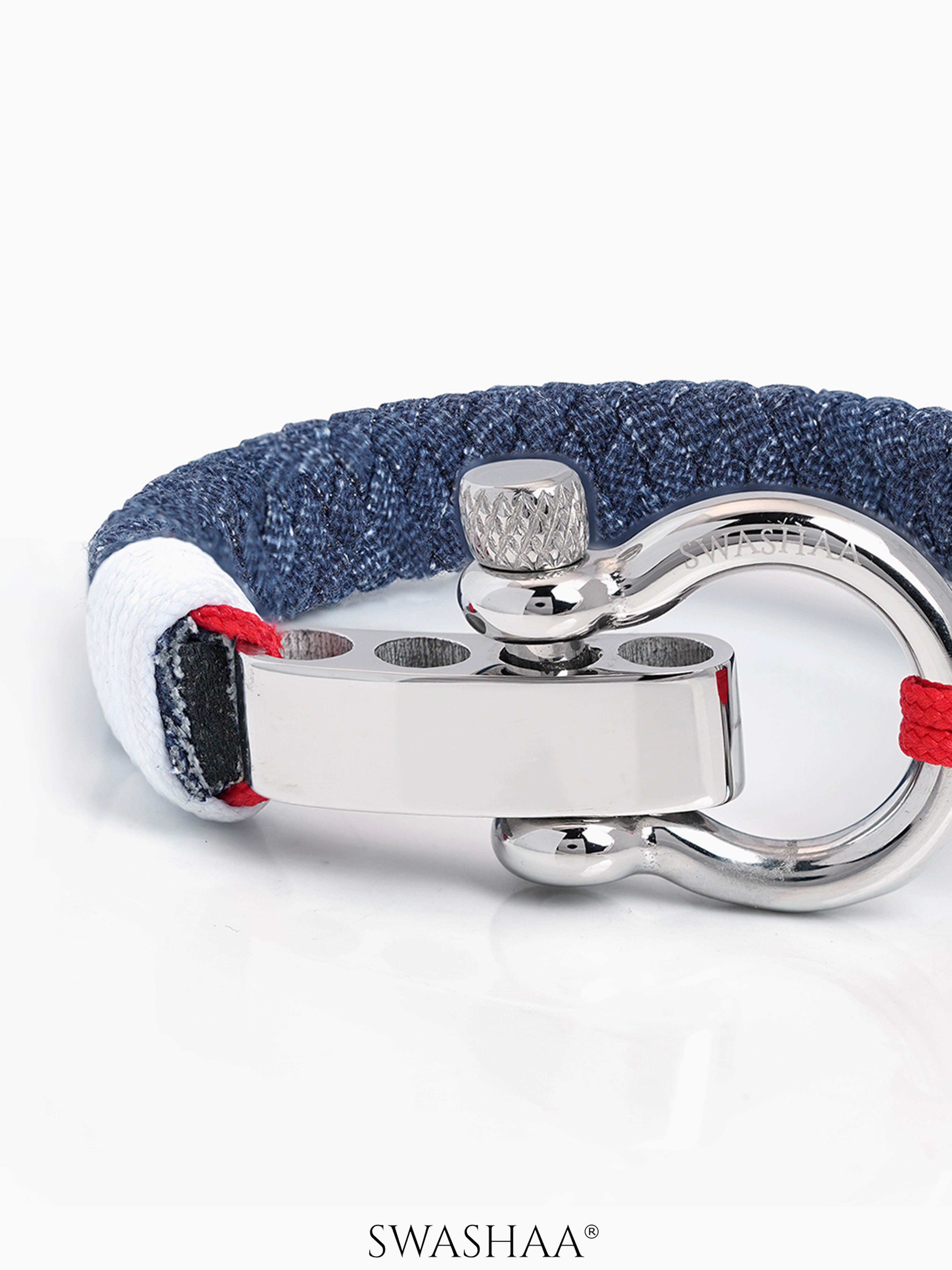 Denim Nautical Men's Rope Bracelet