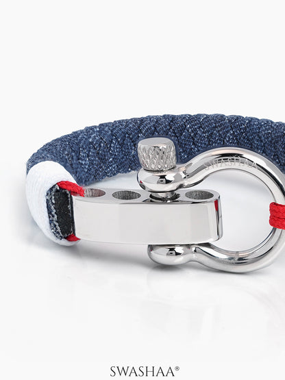Denim Nautical Men's Rope Bracelet