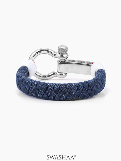 Denim Nautical Men's Rope Bracelet