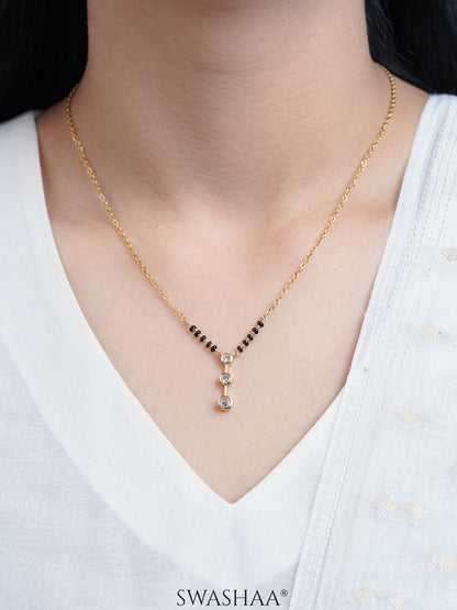 Devika Trio Diamond Drop Mangalsutra