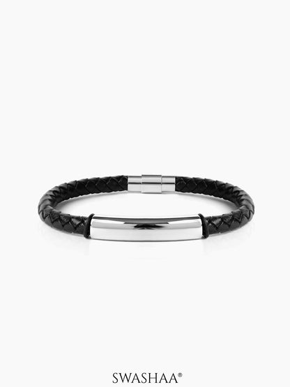 Dexter Men's Leather Bracelet Black