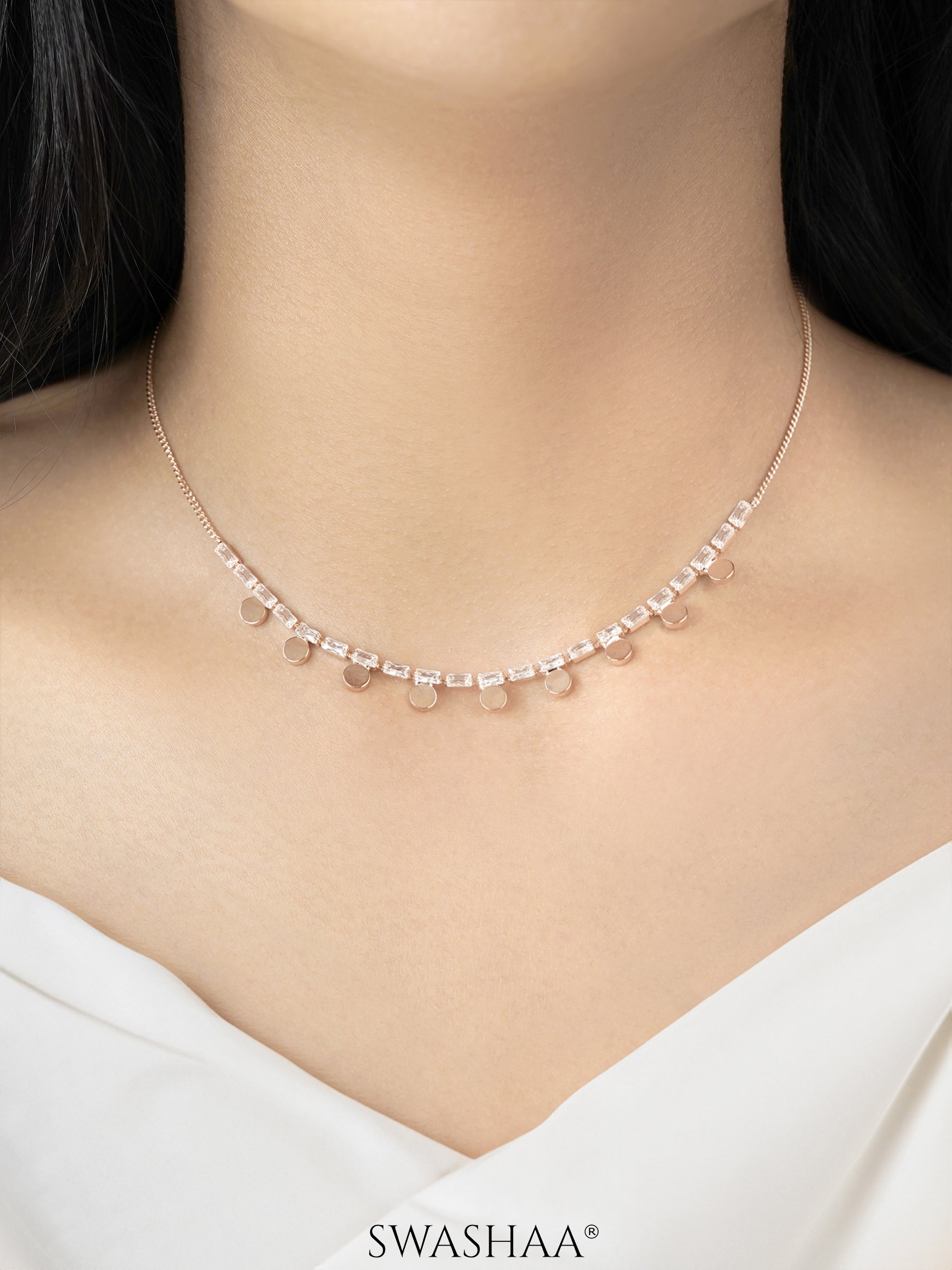 Deza Rosegold Plated Choker