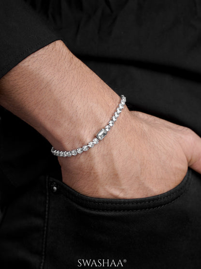 Diamond Tennis Men's Bracelet