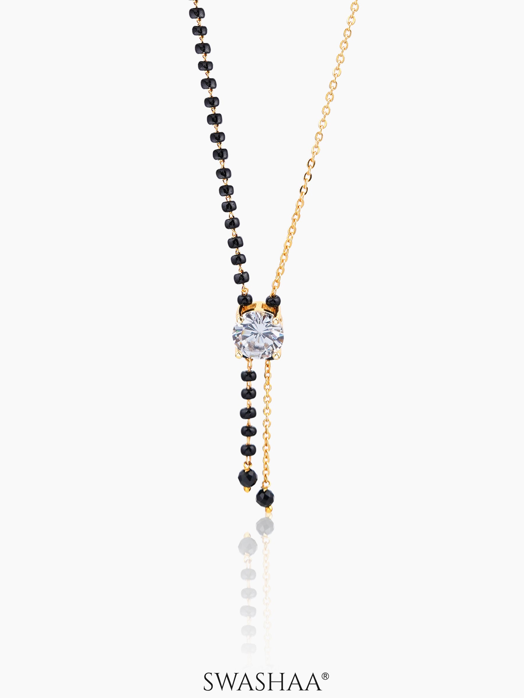 Diantha Diamond Flow 18K Gold Plated Mangalsutra Gold