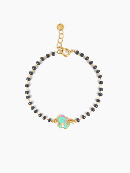 Dino Charm 18K Gold Plated Kid's Nazariya Bracelet Gold