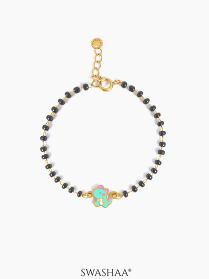 Dino Charm 18K Gold Plated Kid's Nazariya Bracelet Gold