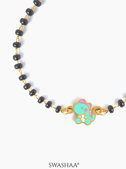 Dino Charm 18K Gold Plated Kid's Nazariya Bracelet