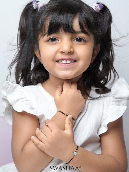 Dino Charm 18K Gold Plated Kid's Nazariya Bracelet