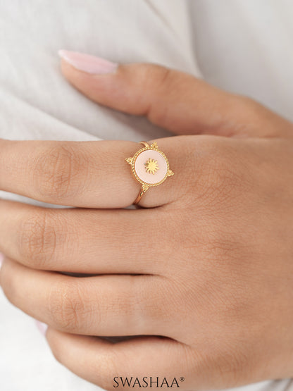 Domicia Sun 18K Gold Plated Ring