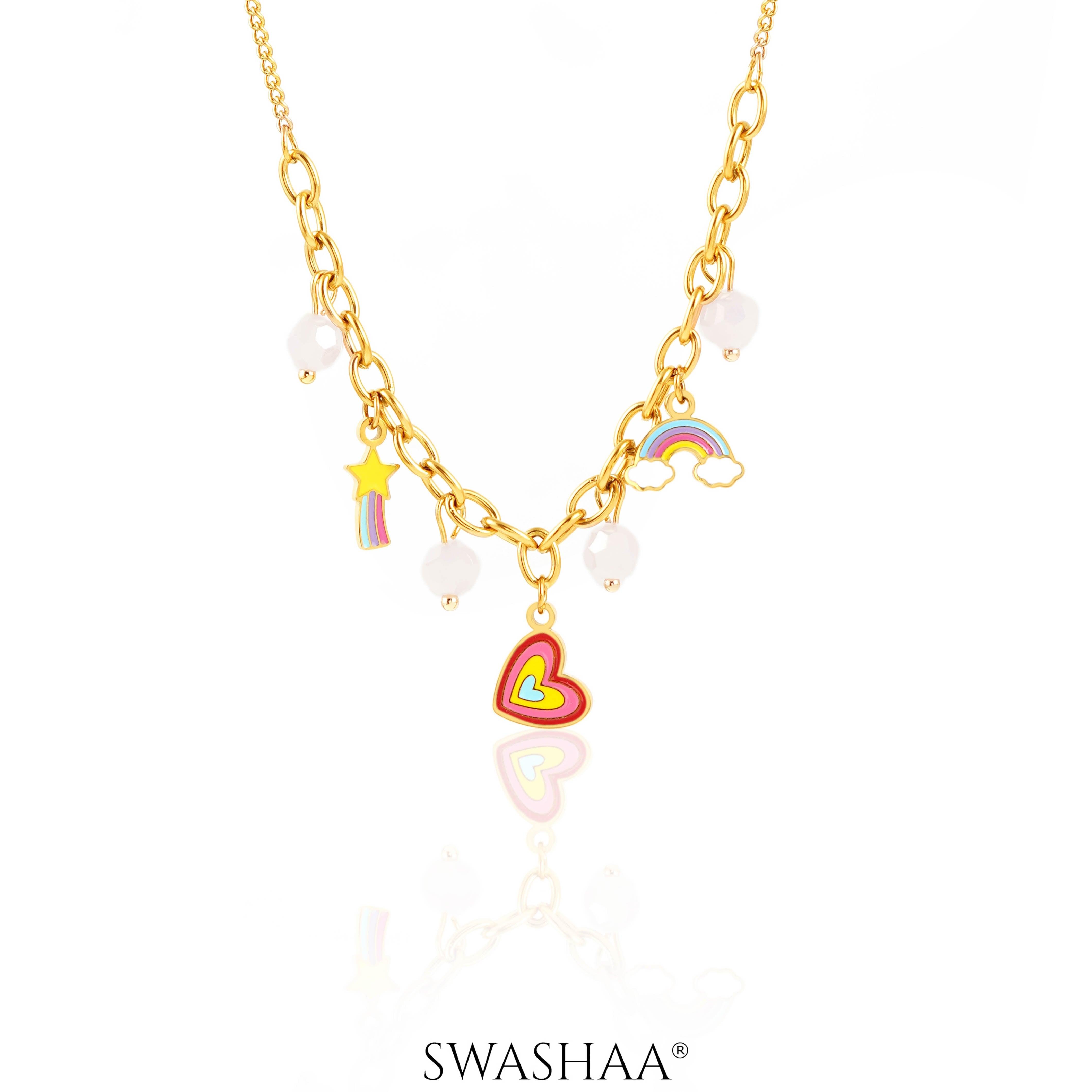 Dora Charms 18K Gold Plated Kid's Necklace Gold