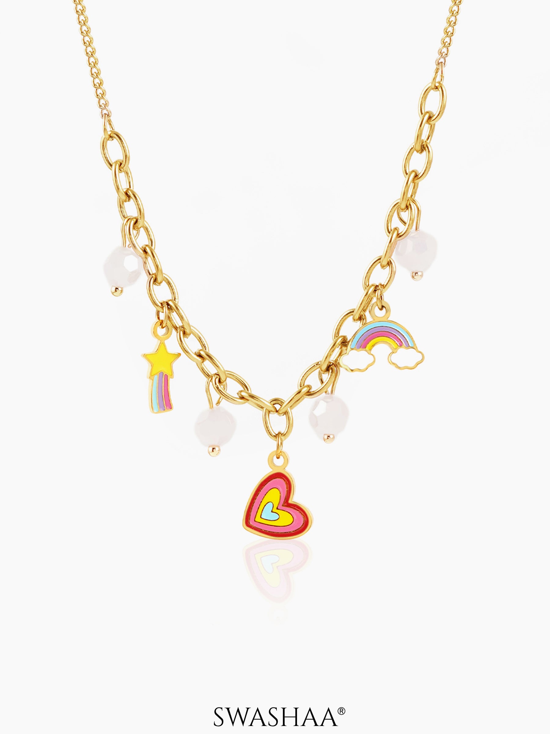 Dora Charms 18K Gold Plated Kid's Necklace Gold