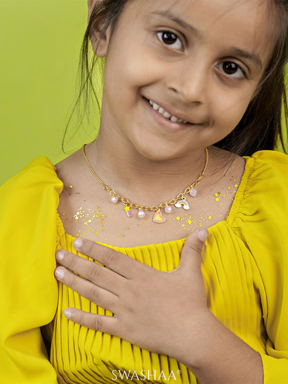 Dora Charms 18K Gold Plated Kid's Necklace