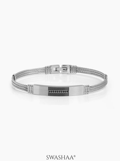 Dravix Wired Men's Bracelet Silver