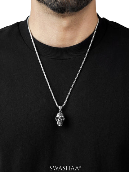 Draz Hollow Skull Men's Chain Pendant