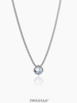 Drevan Solitaire Men's Chain Pendant Silver
