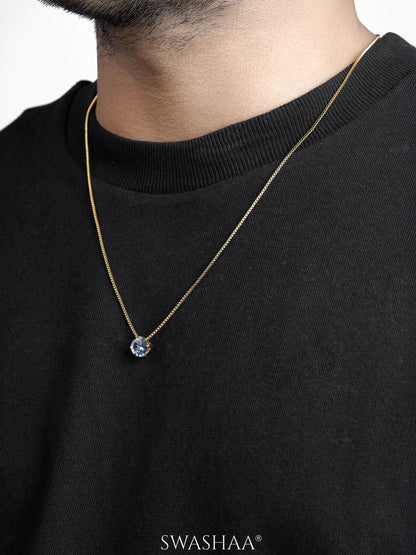Drevan Solitaire Men's Chain Pendant