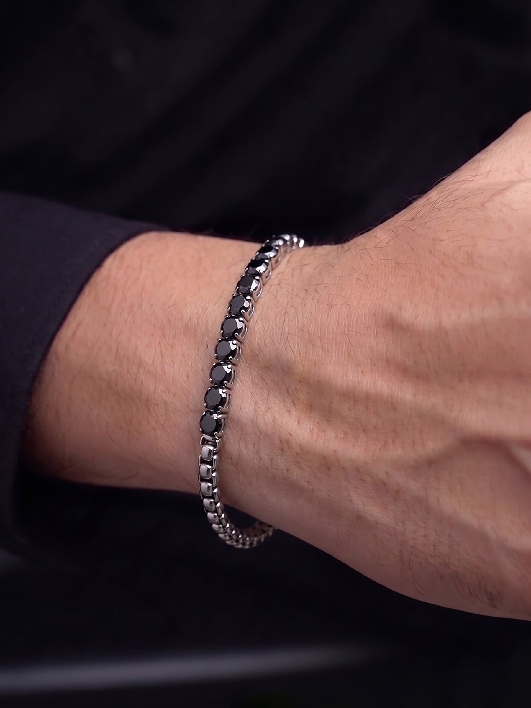 Drexon Black Diamond Men's Bracelet