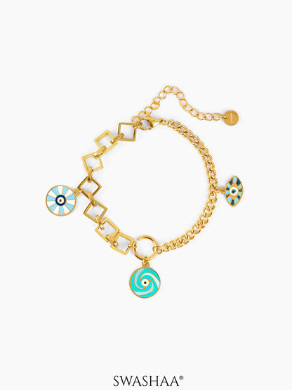 Dwi Eye 18K Gold Plated Bracelet Gold