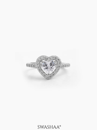 Eiro Heart Solitaire Ring