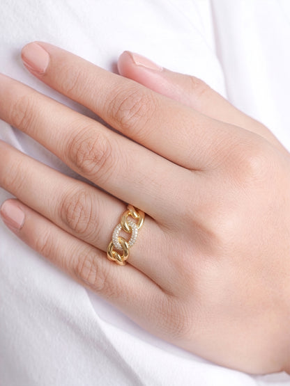 Elani Link Diamond Ring