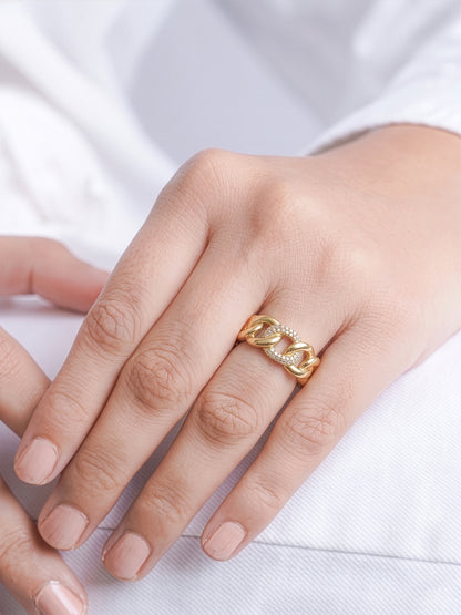 Elani Link Diamond Ring