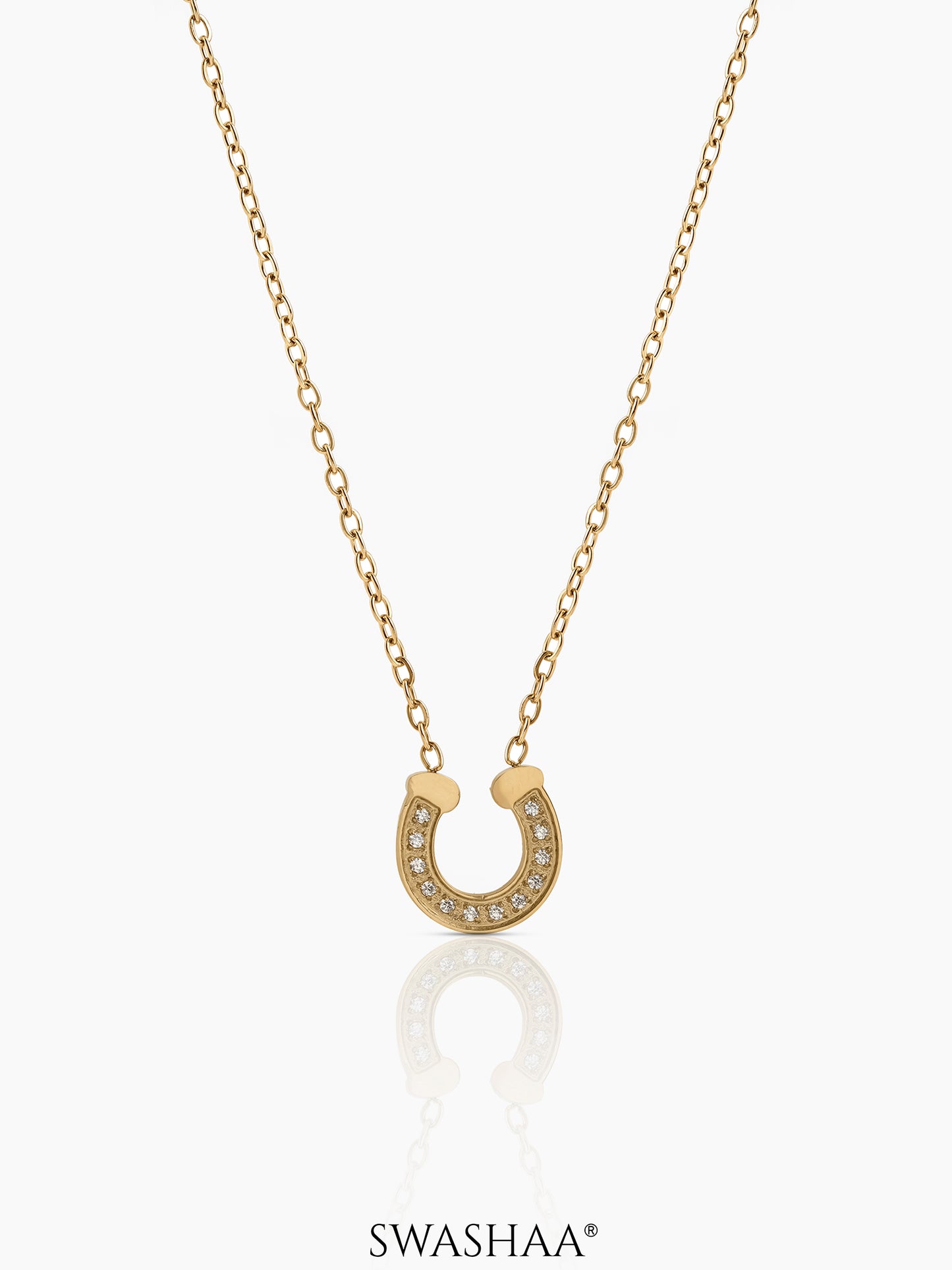 Elari Horseshoe 18K Gold Plated Necklace Gold